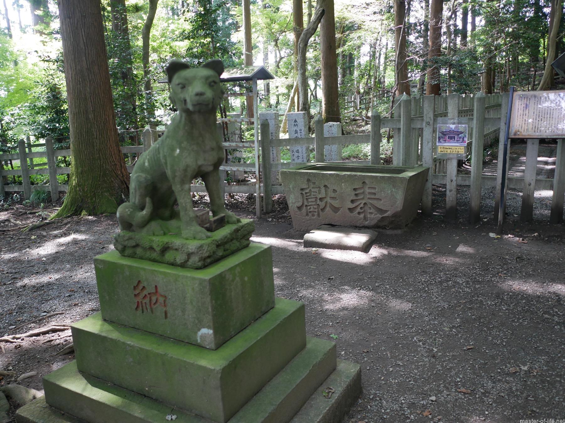 寳登山神社奥宮狛犬