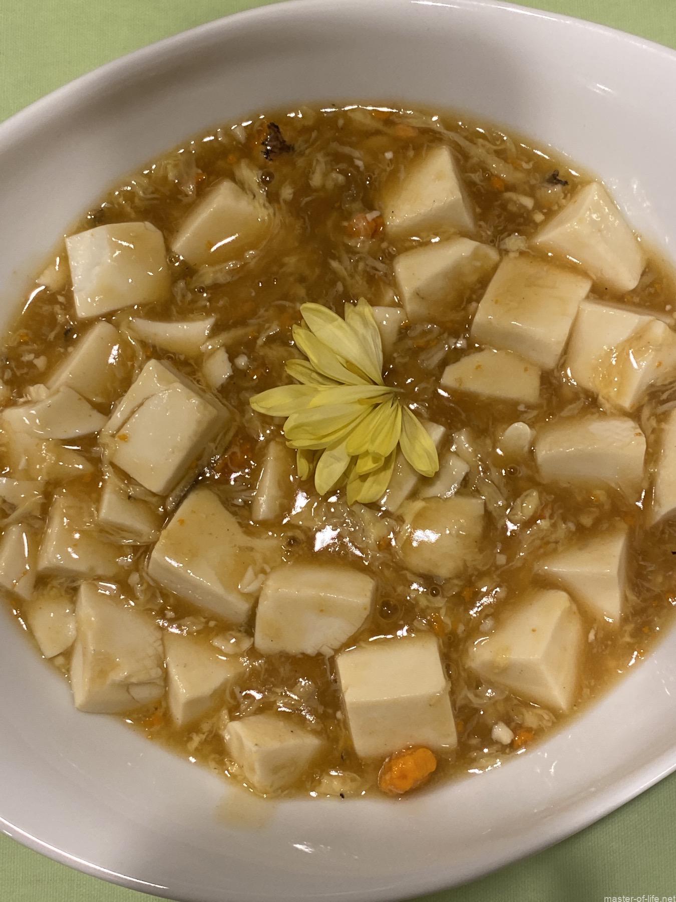 上海蟹と豆腐の煮込み